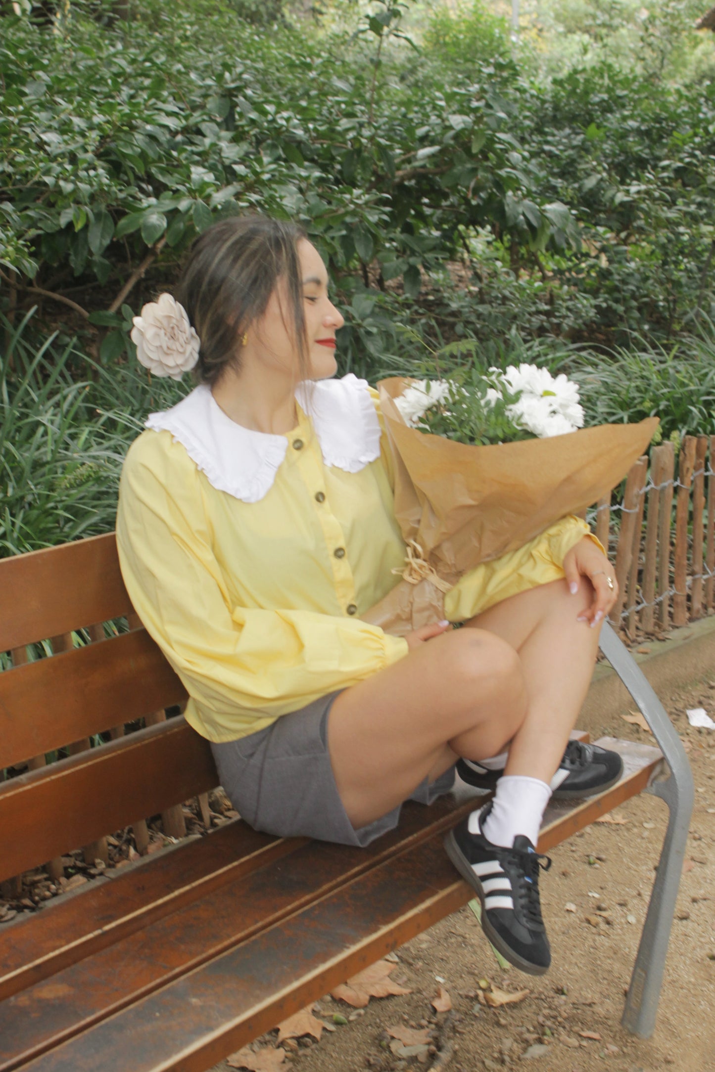 olivia yellow blouse