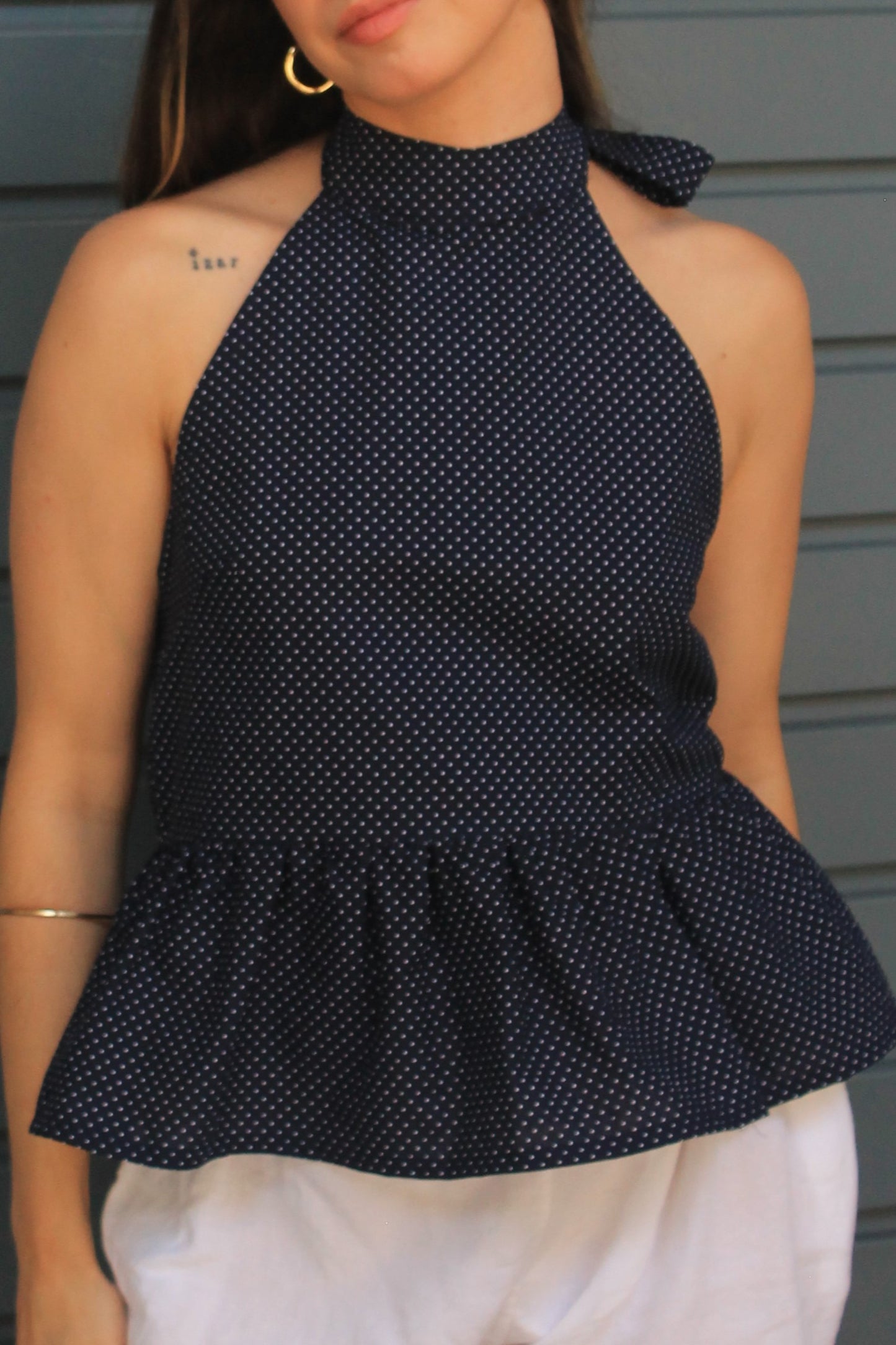 carrie blue top