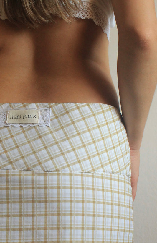 élysée mustard skirt