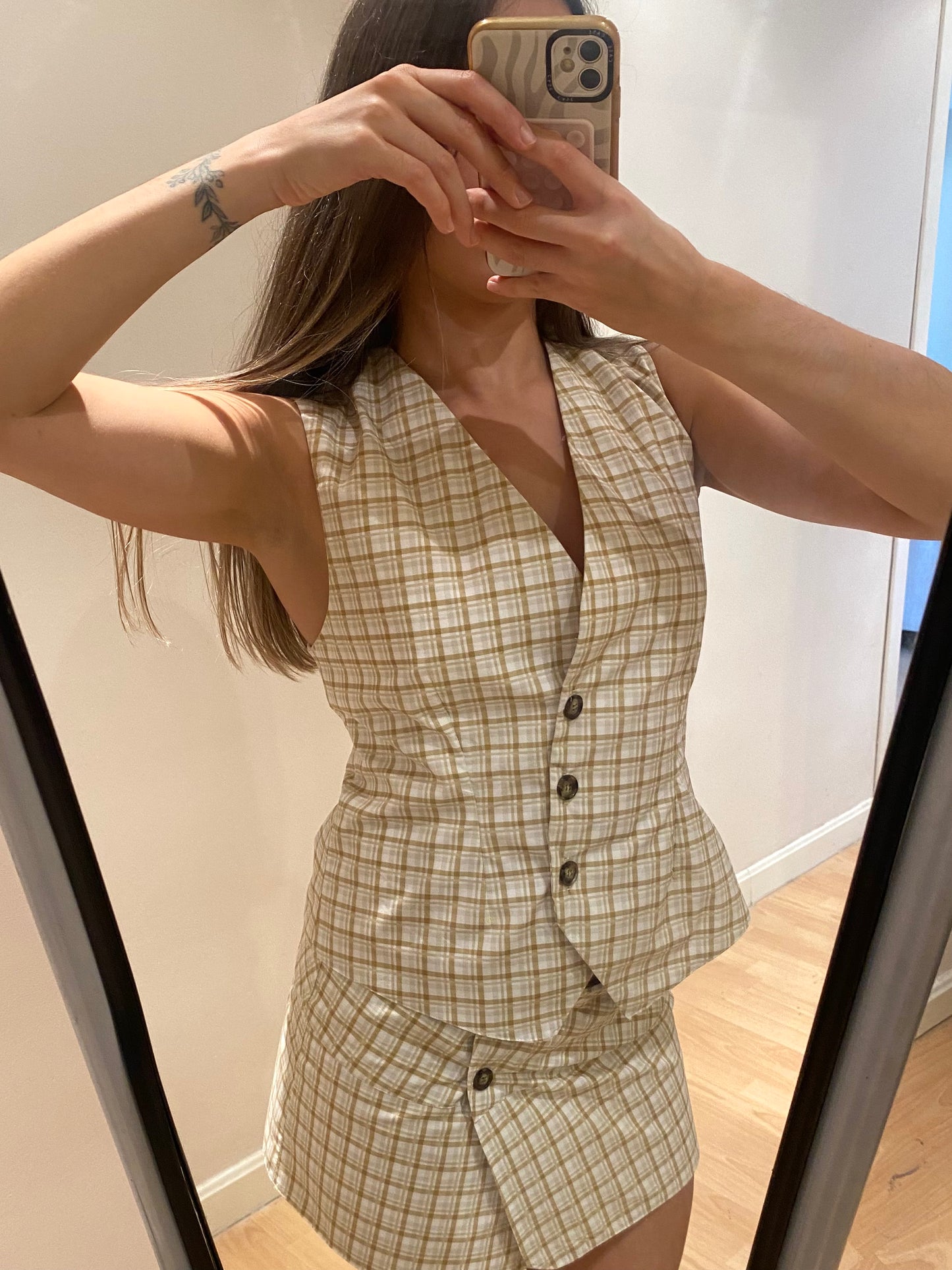 élysée mustard skirt