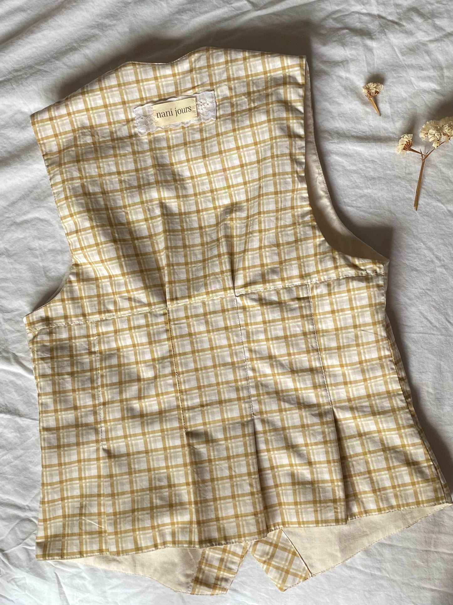 chaleco élysée mustard