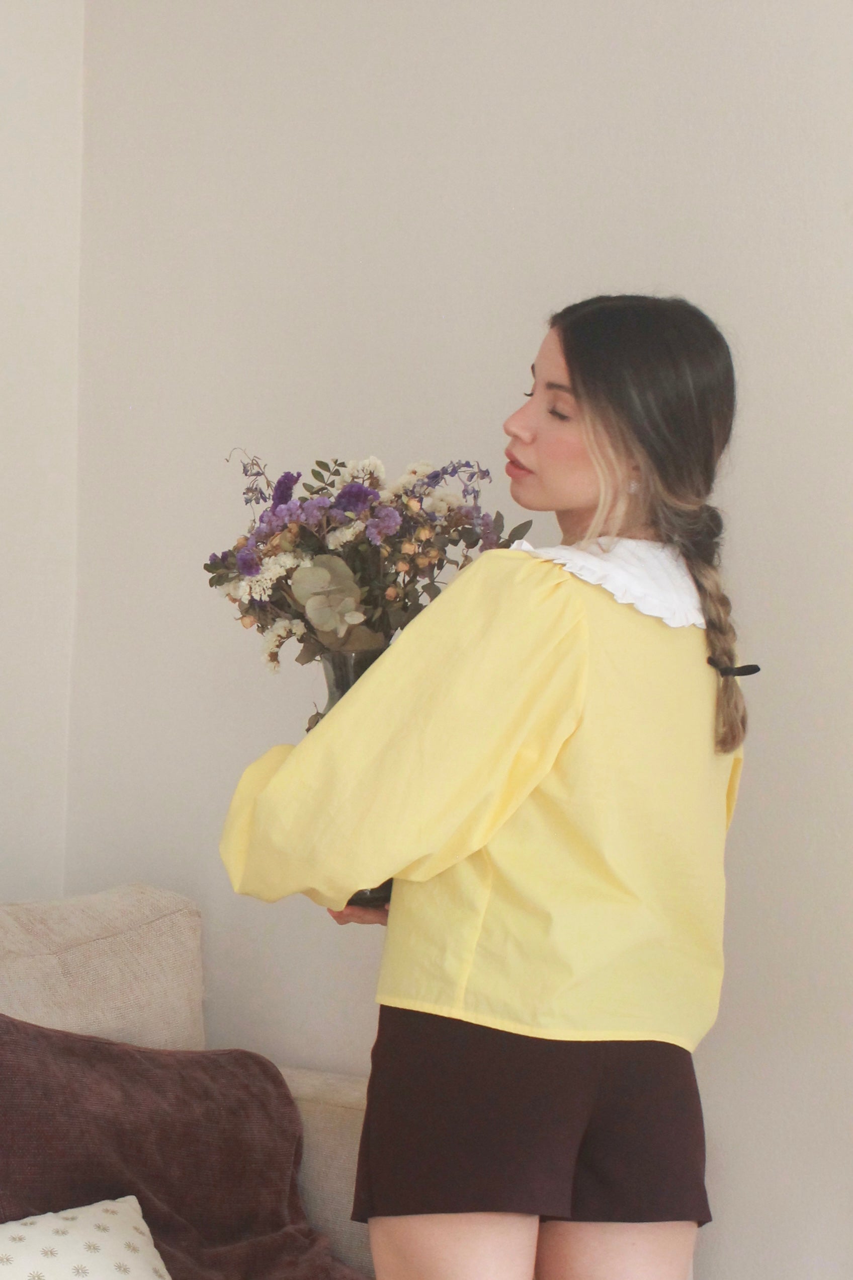 olivia yellow blouse