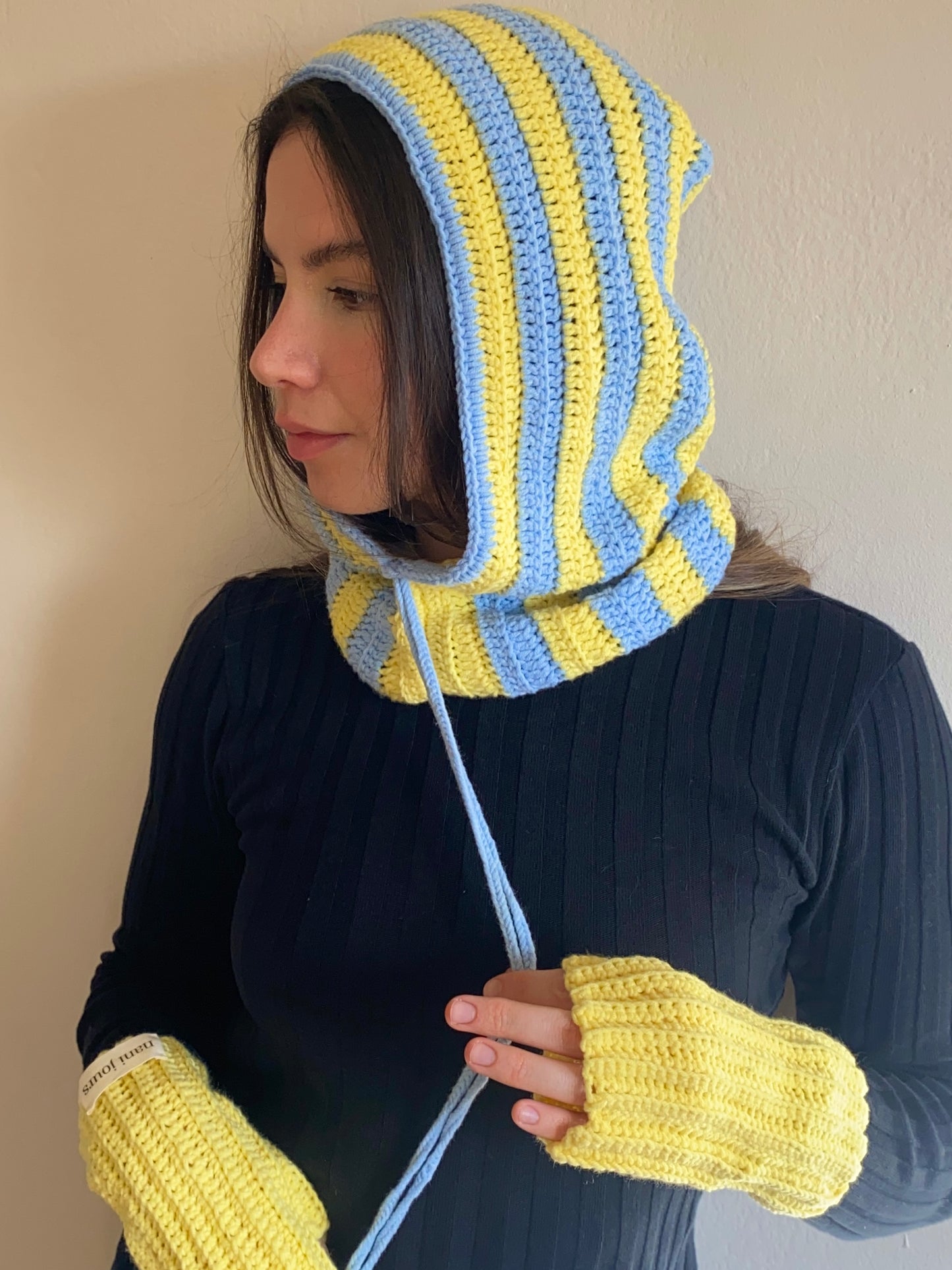 blue yellow balaclava