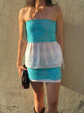 aqua skirt