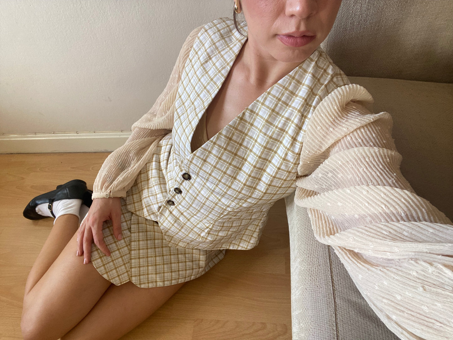 chaleco élysée mustard