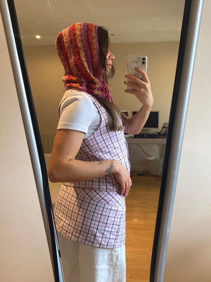 balaclava pink rainbow