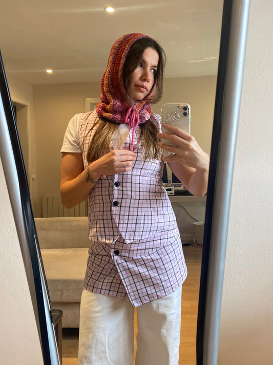 balaclava pink rainbow