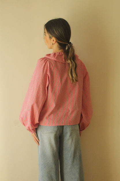 blusa grace red vichy