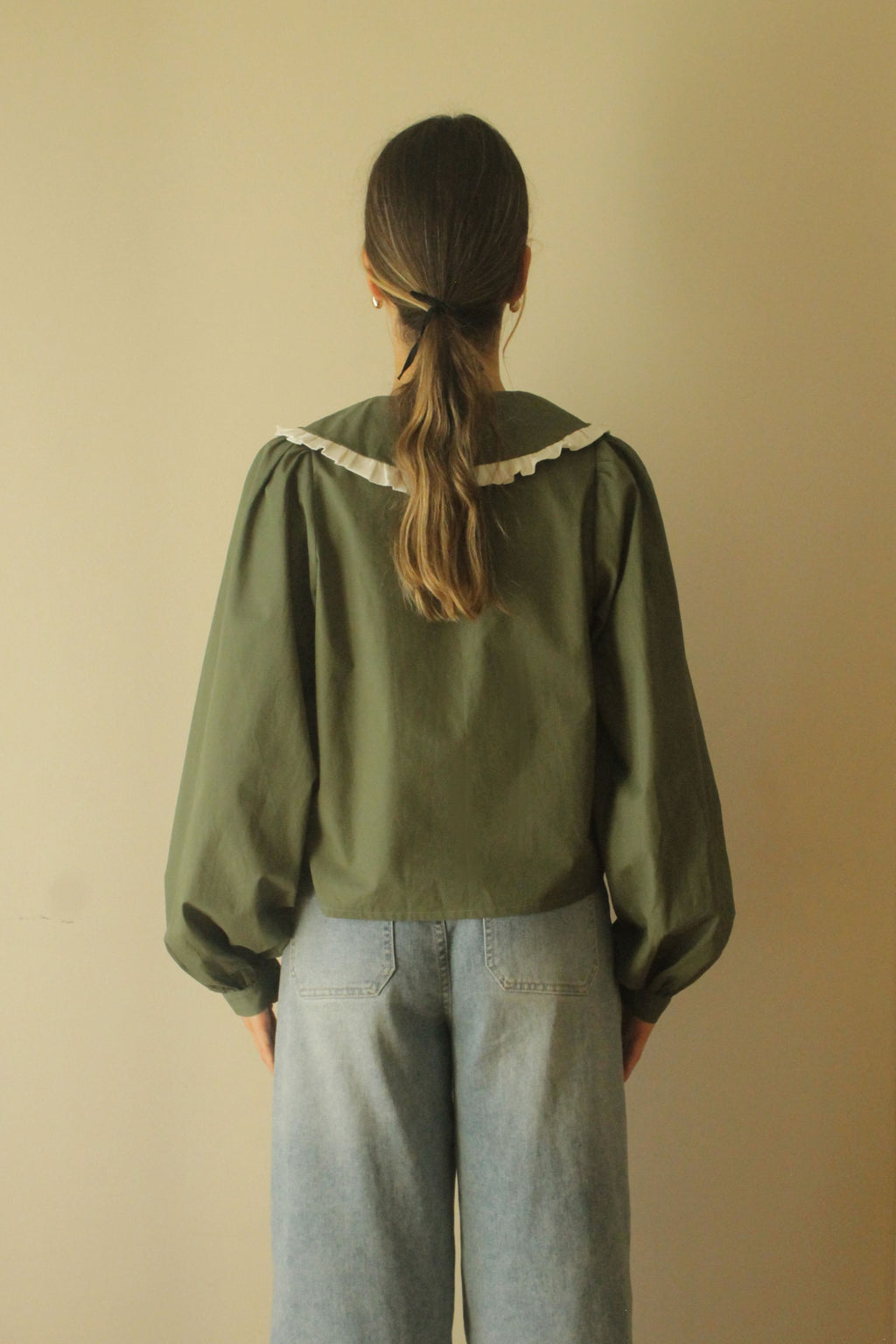 olivia green blouse