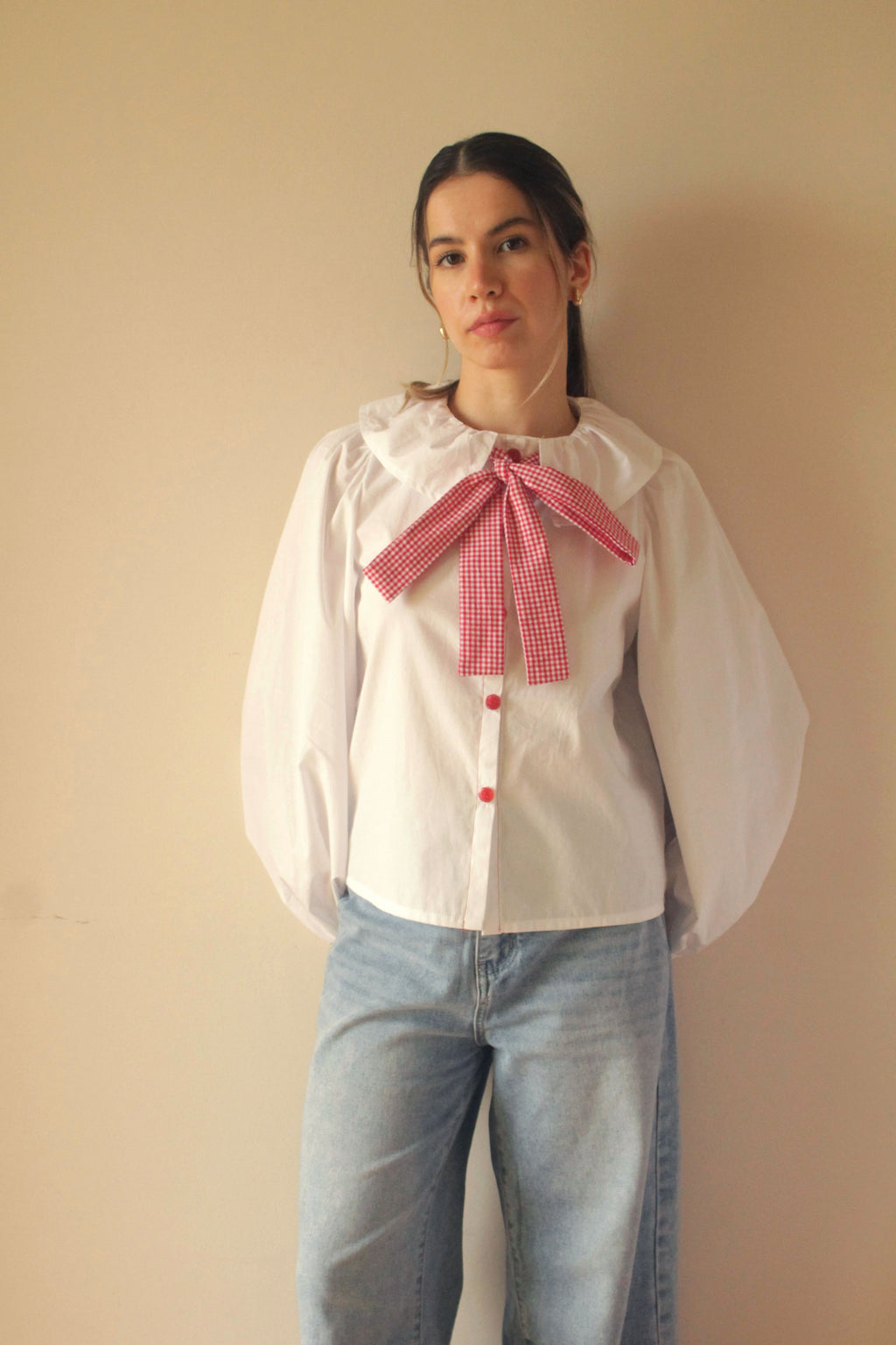 grace white blouse