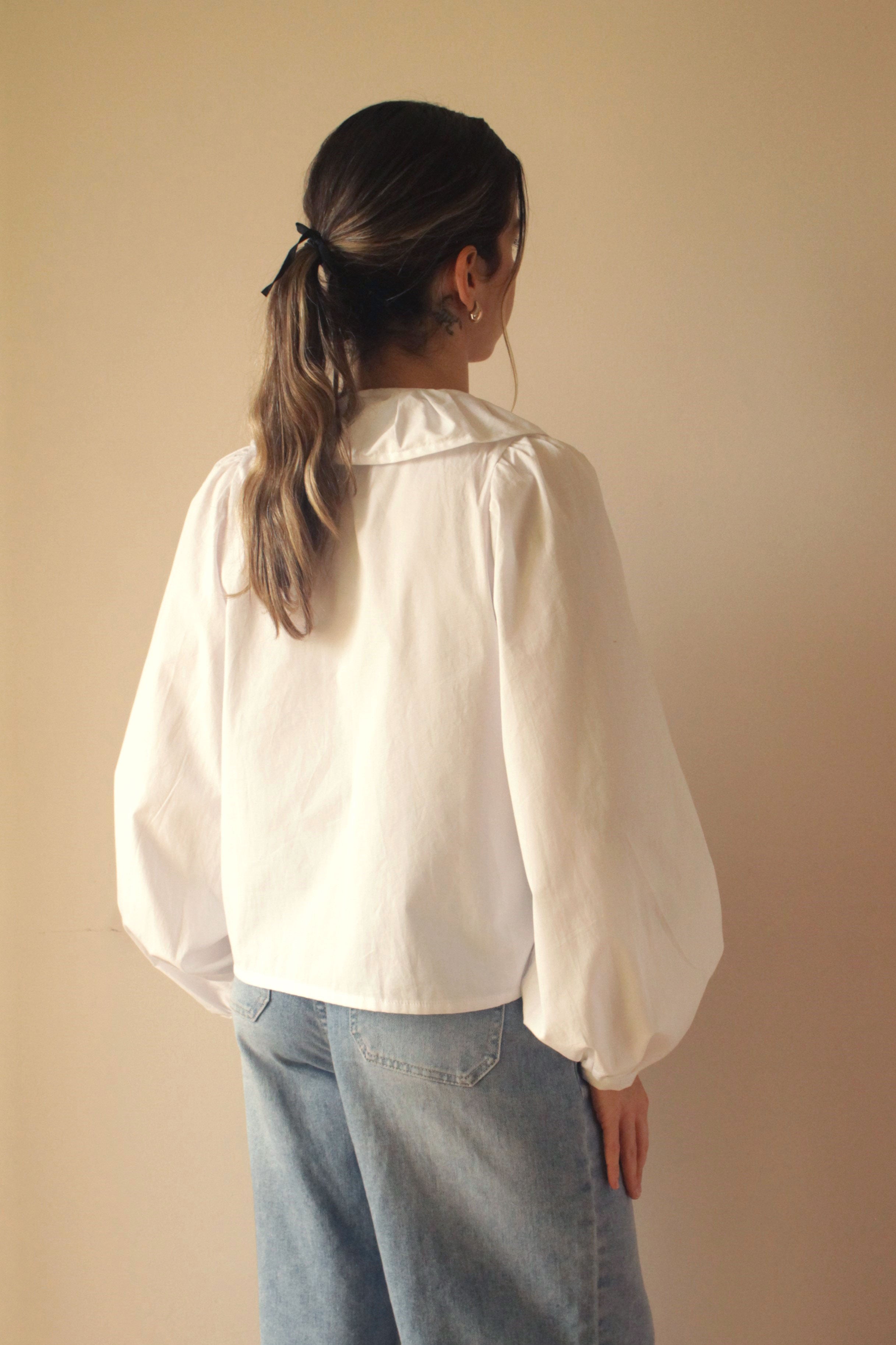 grace white blouse