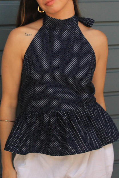 carrie blue top
