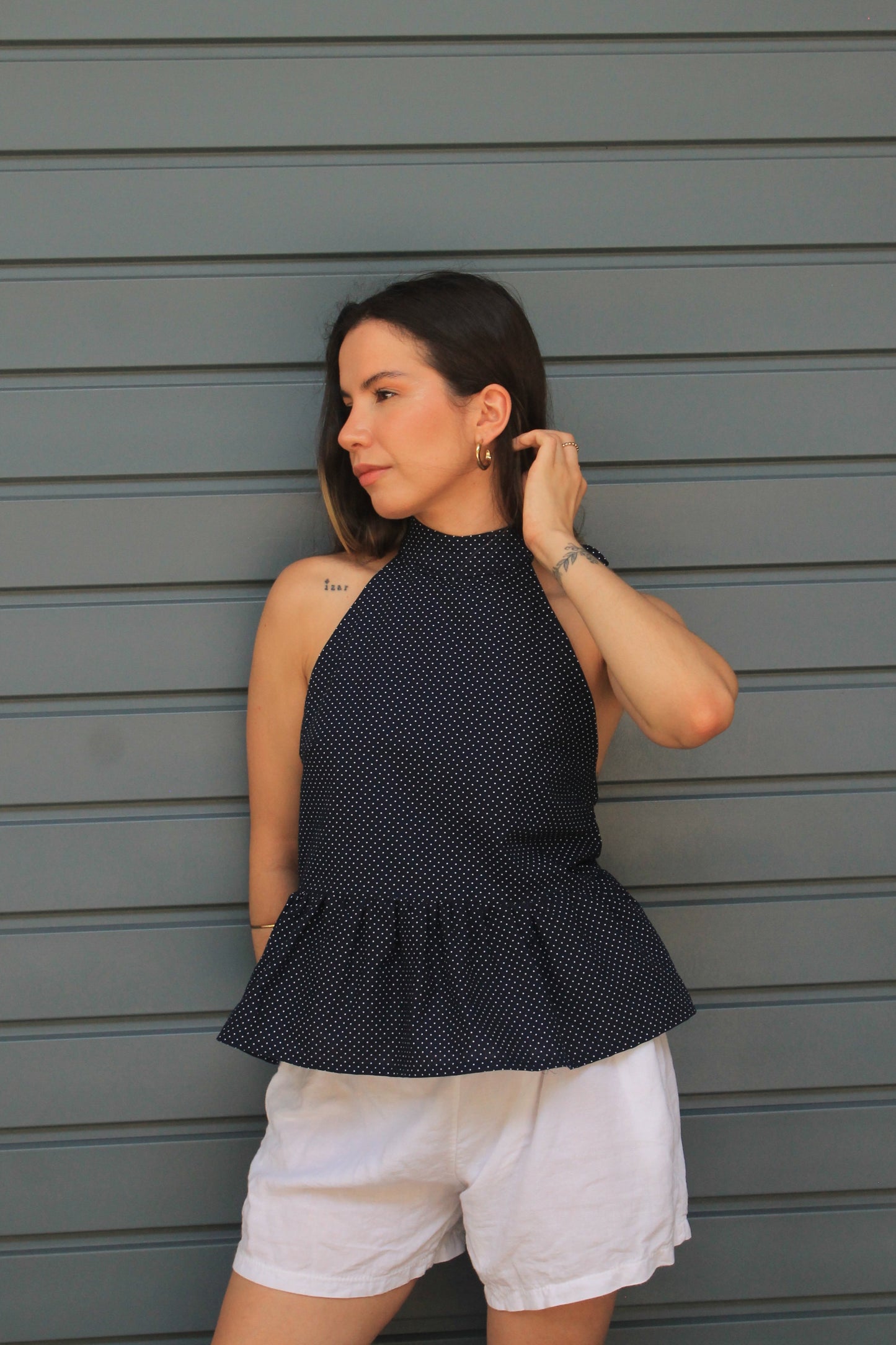 carrie blue top