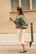 olivia green blouse