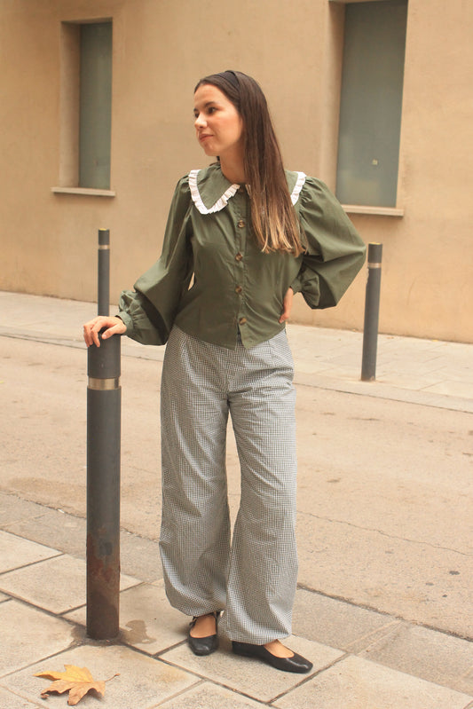 olivia green blouse