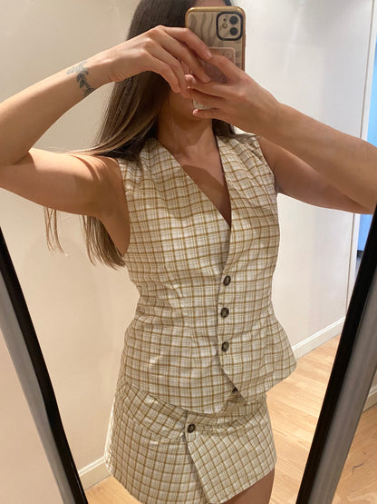 élysée mustard skirt