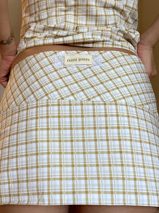 élysée mustard skirt