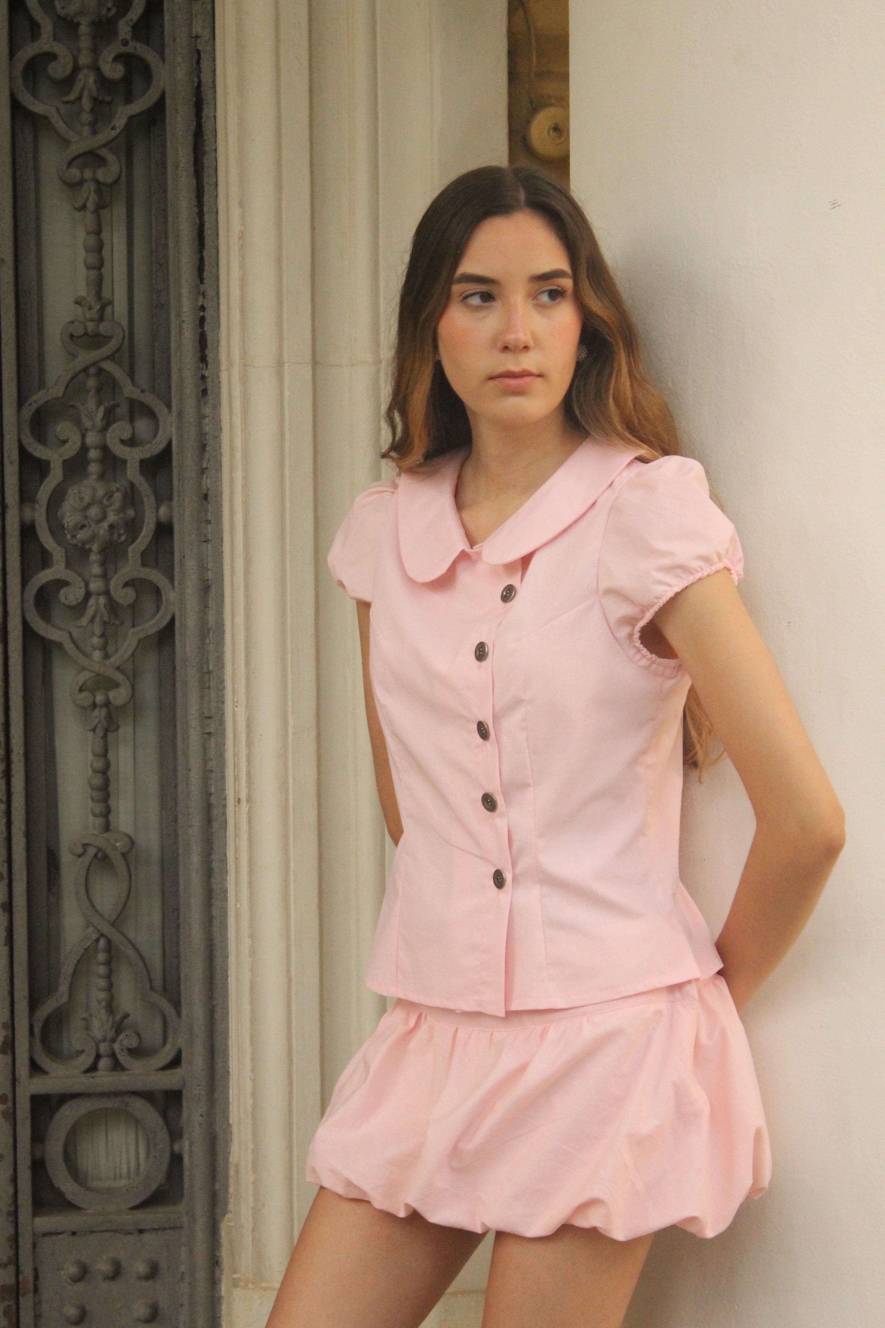 hodei blouse pink