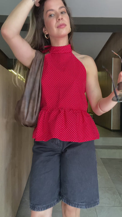 carrie red top